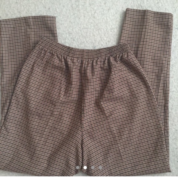 🍂 1990's Plaid Vintage High Rise Pants - Picture 2 of 4